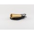 Tube 1 Pendant Messing E27 - lengte kabel: 6m - incl.black rosette 55x25mm