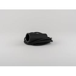 Tube 2 Pendant Zwart E27 - lengte kabel: 6m - incl.black rosette 55x25mm